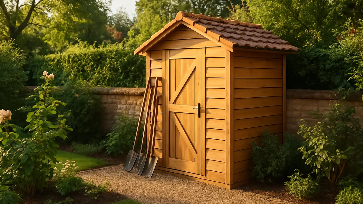 Abri de jardin 5 m2 en résine : le format sans déclaration