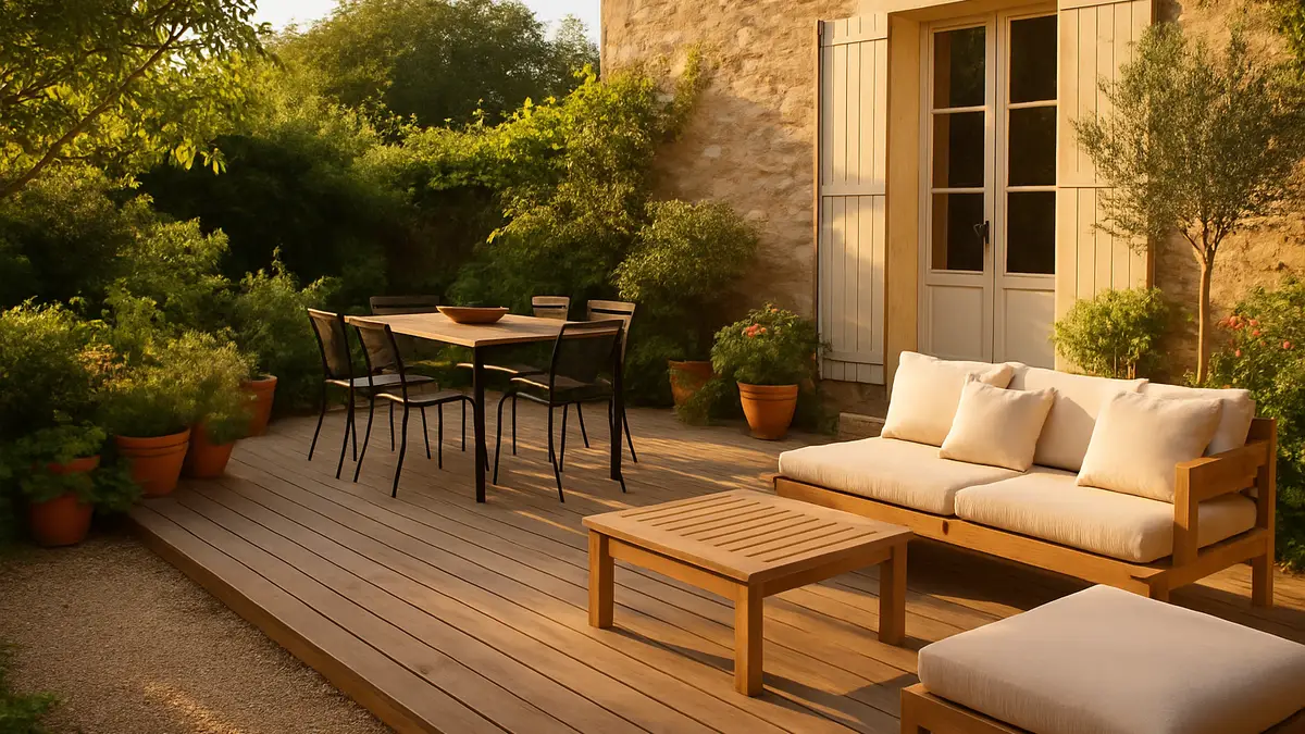 Aménager une terrasse de 30m2 : trois plans types